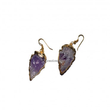 Amethyst Arrowheads Earrings