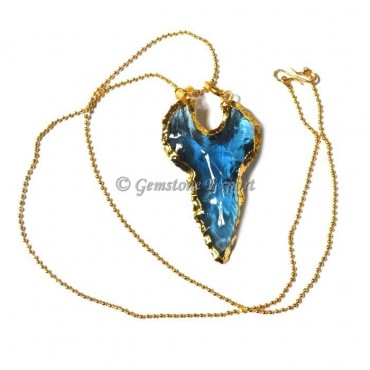 Blue Moon Arrowheads Necklace