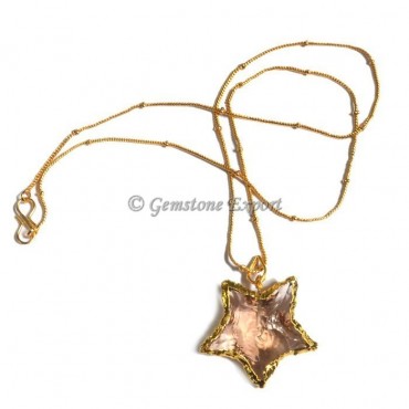 Cream Star Point Necklace