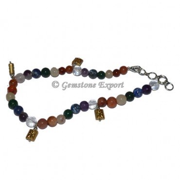 Seven Chakra Stone Anklet