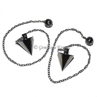 Small Cone Black Metal Pendulums