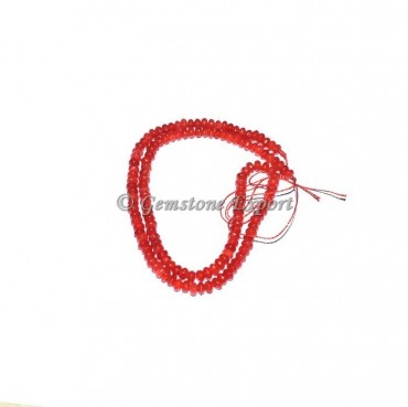 Red Agate Gemstone Beads