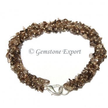 Smokey Quartz Chips Bracelet