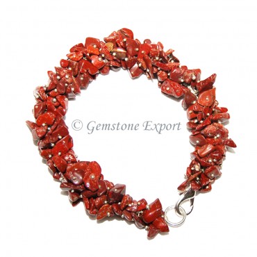 Red Jasper Chips Bracelet