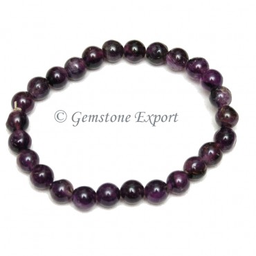 Indian Amethyst Round Bracelet