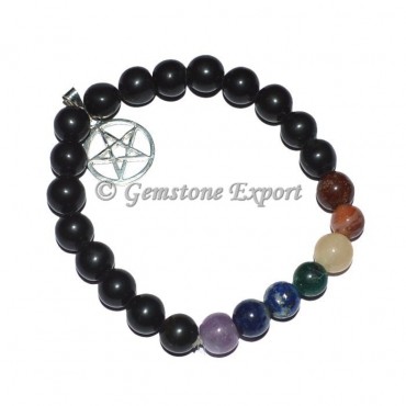 Chakra Bracelets with Pentagram