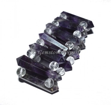 Amethyst Stone Acupuncher Bracelet