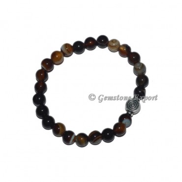 Choko Reiki Charm Black Onyx Banded Bracelets