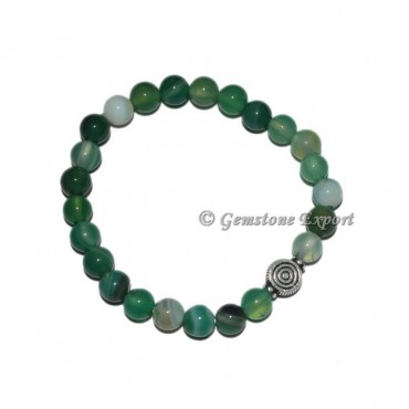 Choko ReikI Charm Green Agate Bracelets