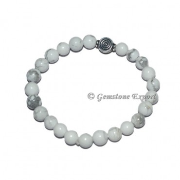 Choko Reiki Charm White Howlite Bracelets