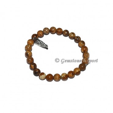 Owl Charm Picture Jasper Bracelets