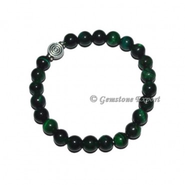 ChokoReiki Charm Green Tiger Eye Bracelets