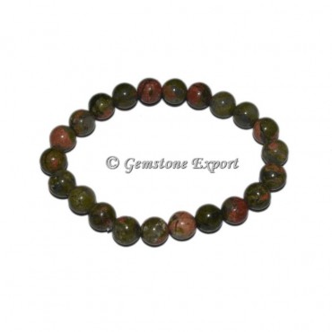 Unakite Gemstone Bracelets