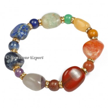 Mix Tumbled Gemstone Bracelets