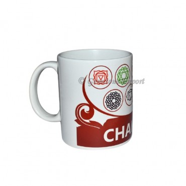 Maroon Seven Chakra Printed Mug