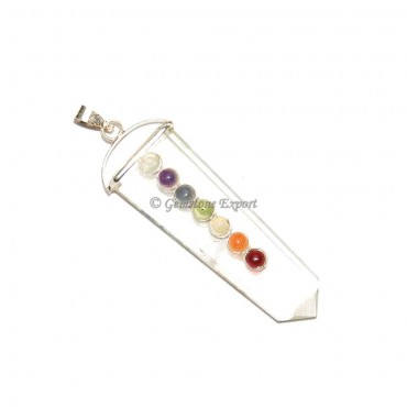 Crystal Quartz Chakra Pendants