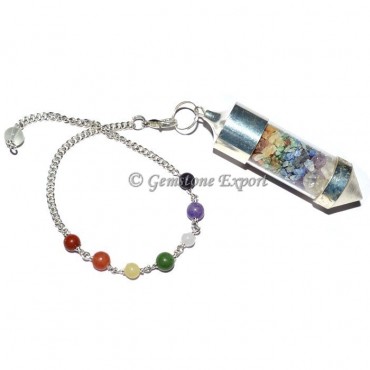 Chakra Chamber Pendulum With Chakra Chain