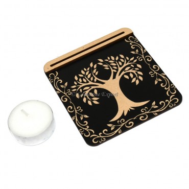 Tree of Life Wooden Card Holder