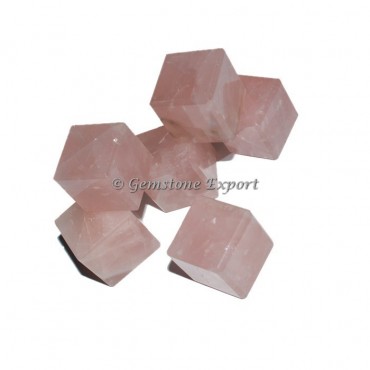 Rose Quartz Cubes