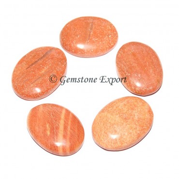 Peach Aventruine Oval Cabochons