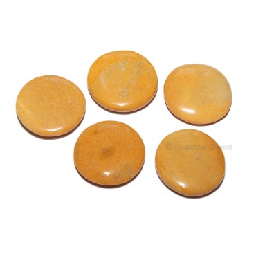 Yellow Jasper Round Disc