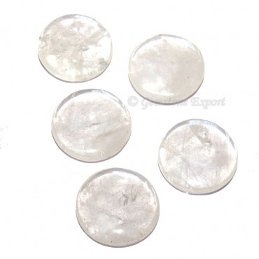 Crystal Quartz Round Disc