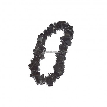 Black Agate Chips Bracelets