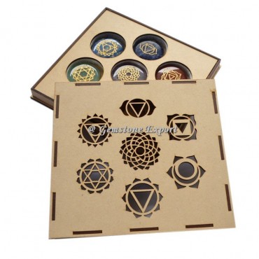 7 Chakra Symbol Wooden Gift Box