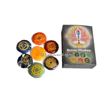 Engraved 7 Chakra Set With Box