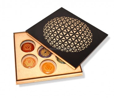 3D Box Design With Engraved Seven Chakra