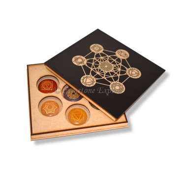 Metatron Gift Box Design With Engraved Seven Chakra