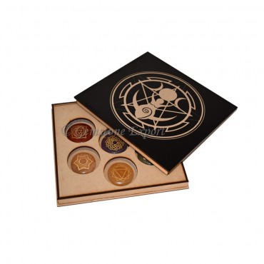 Engraved Seven Chakra Gift Box With Goddess Symbol