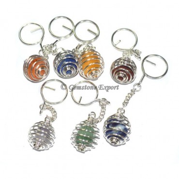 Chakra Cage Tumble Keychain Set