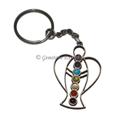 Angel Seven Chakra Keychain