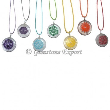 Meditation Crystals 7 Chakra Pendant Set