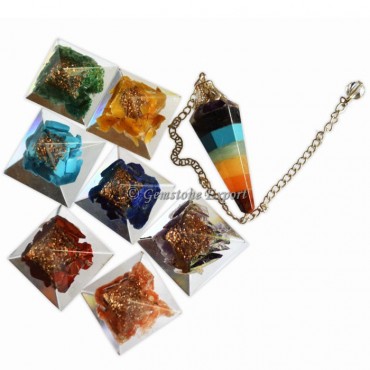 Orgone Chakra Pyramids Kit