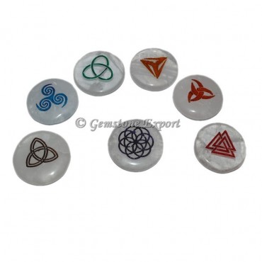 Crystal Quartz 7 Chakra Celtic Set