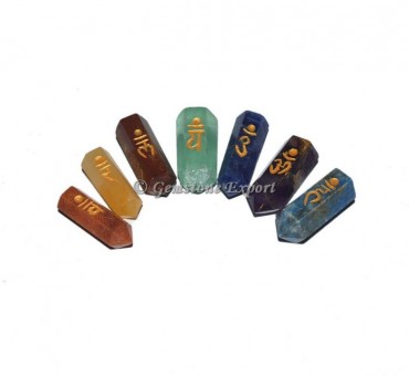 7 Chakra Pencil Engraved Chakra Set