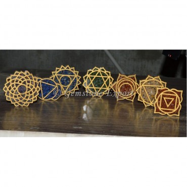 Seven Chakra Orgone Coaster Set