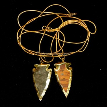 Electroplated Arrowheads Necklace