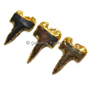 Shark Teeth Shape Arrowheads Pendant