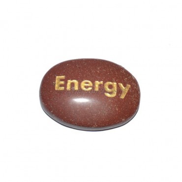 Red Jasper Energy Engraved Stone