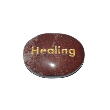 Red Jasper Healing Engraved Stone