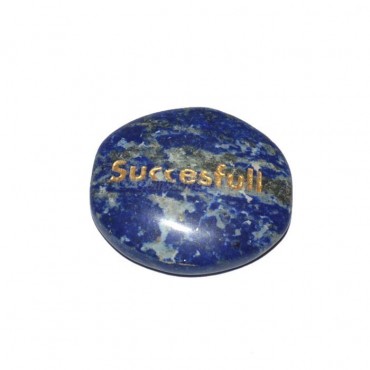 Lapis Lazuli Successful Engraved Stone