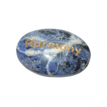 Sodalite Harmony Engraved Stone