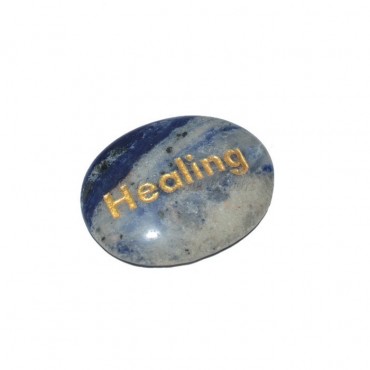 Sodalite Healing Engraved Stone