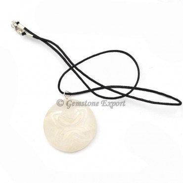 Crystal Quartz Polished Stone Pendants