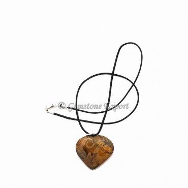 Tiger Stone Heart Pendants