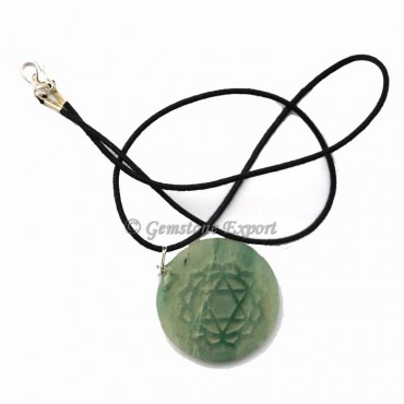 Green Aventurine Chakra Pendants