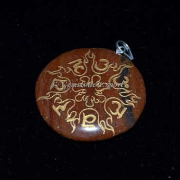 Chakra Sanskrit Disc Pendants